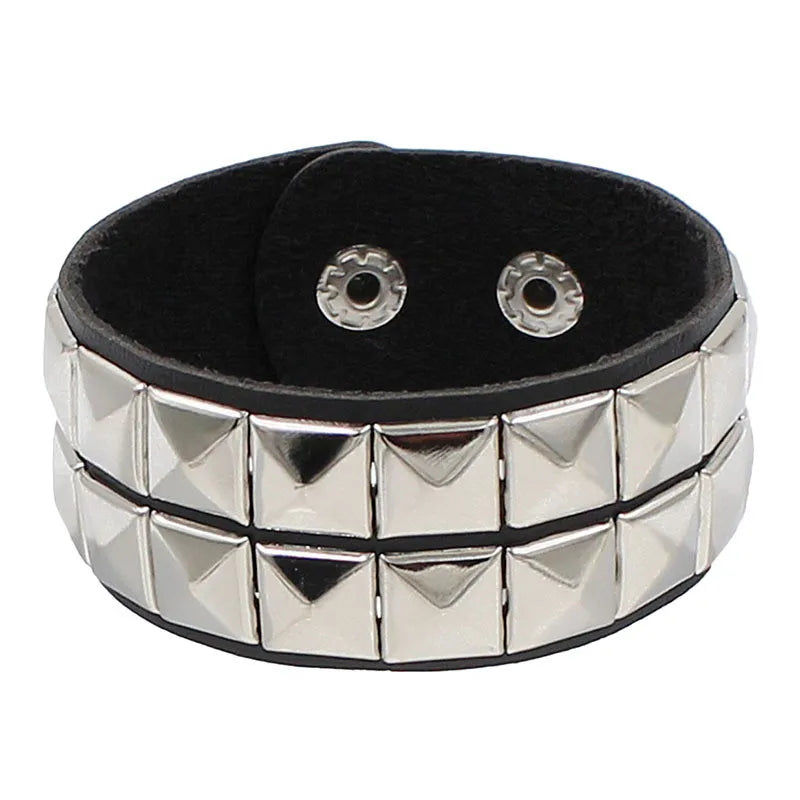 PU Leather Studded Bracelet