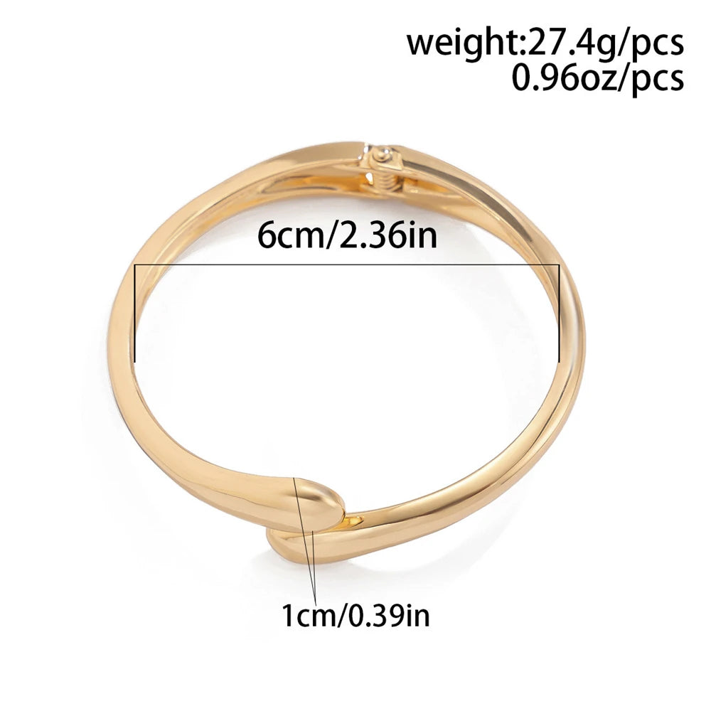 Wide Metal Bangle