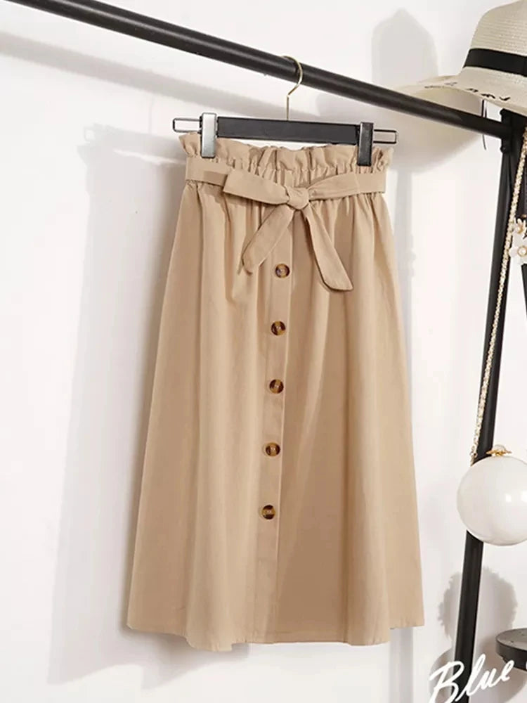 Elegant  High Waist Skirt