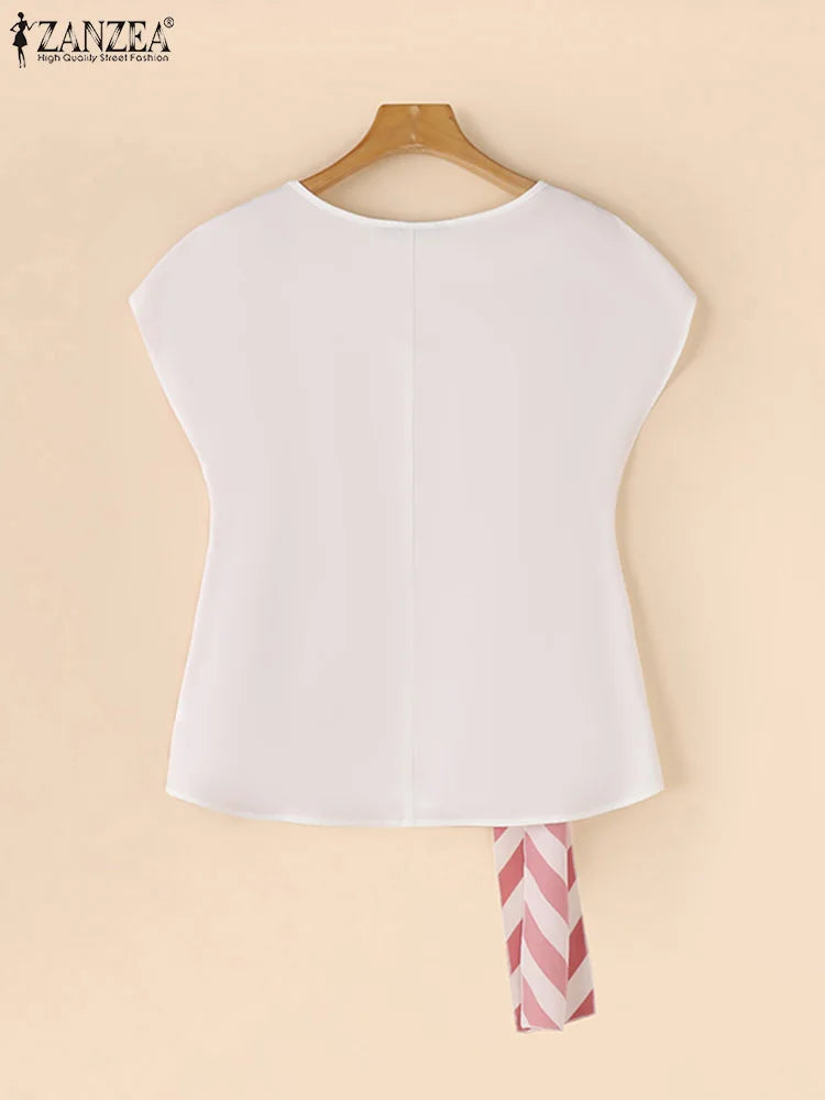 Fashion Short Sleeve Blouse