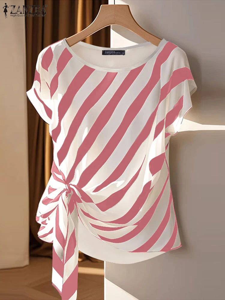 Fashion Short Sleeve Blouse