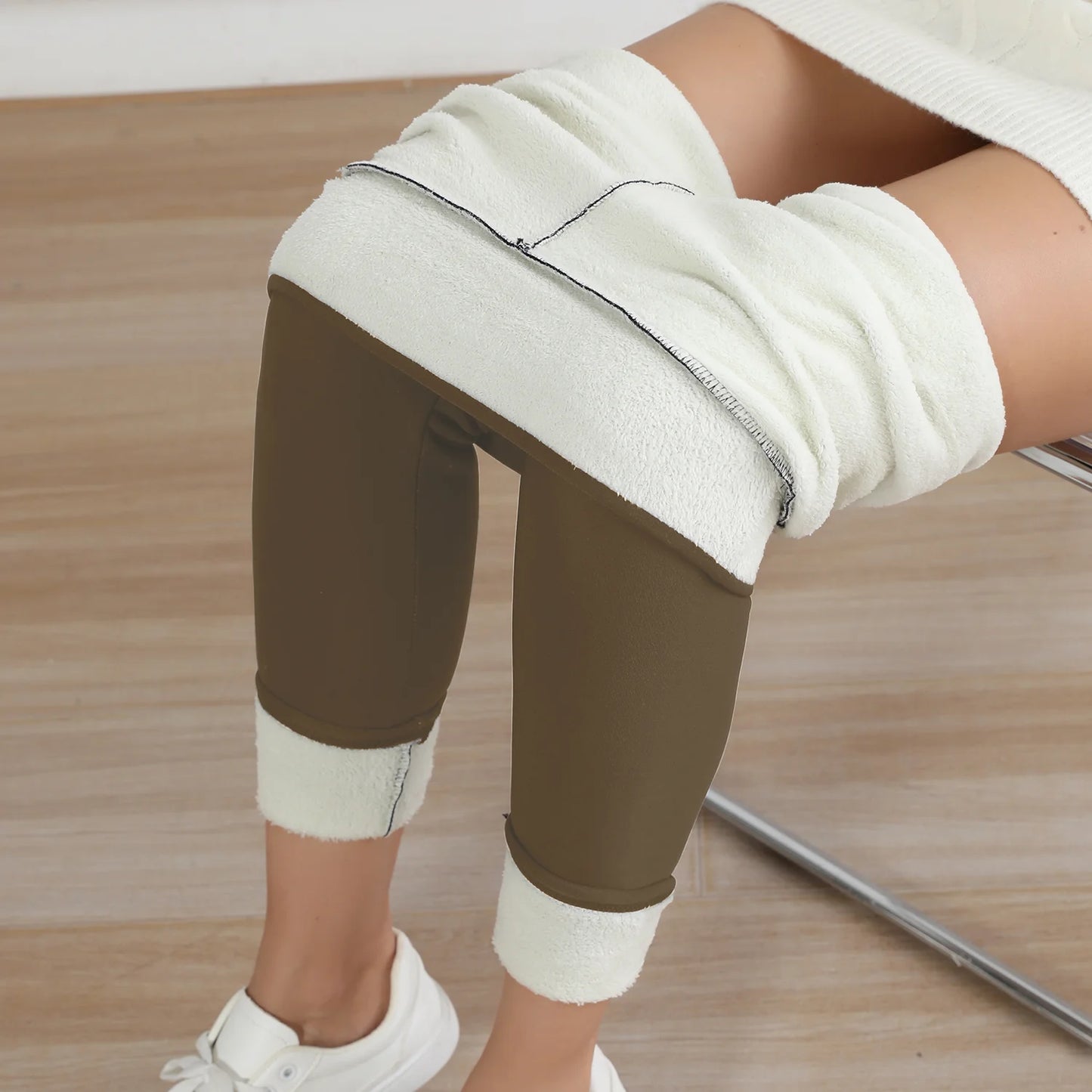 Elastic Slim Solid Color Leggings