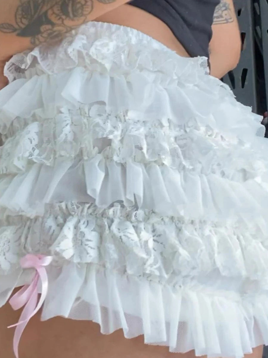 Women's Floral Lace Skorts