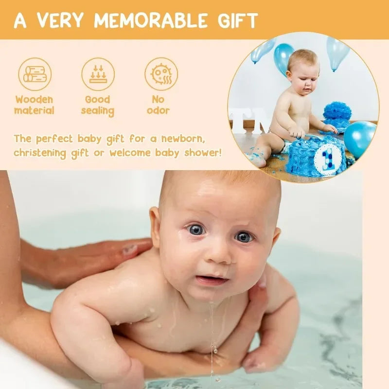 Wooden baby fetal hair/umbilical cord