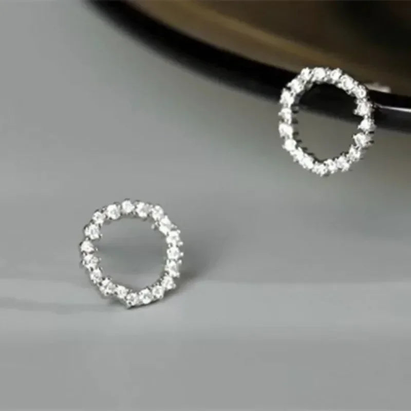 Small Circle Stud Earrings