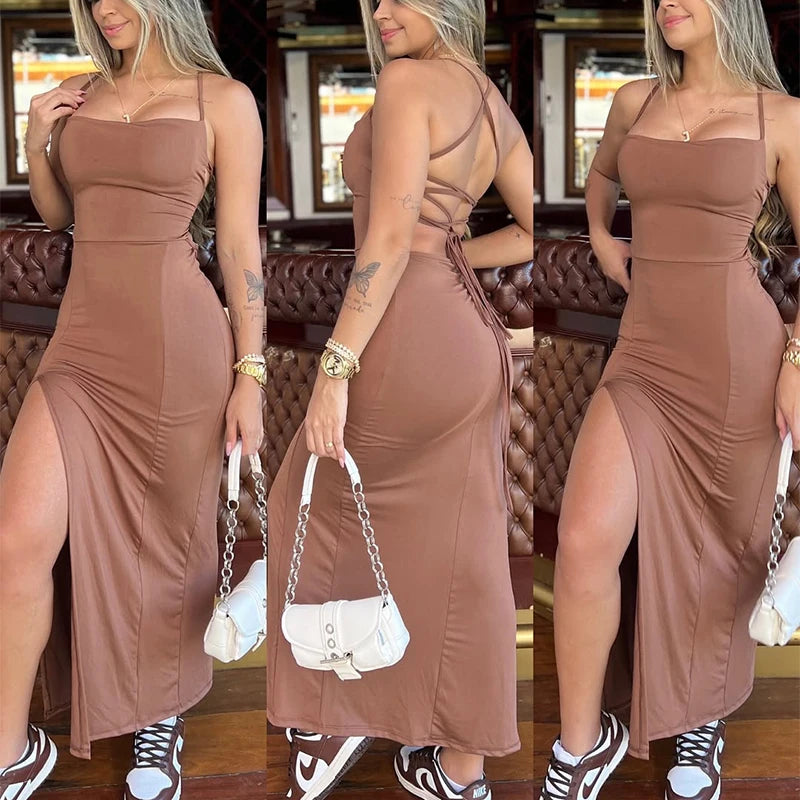Sleeveless Bodycon Long Dress