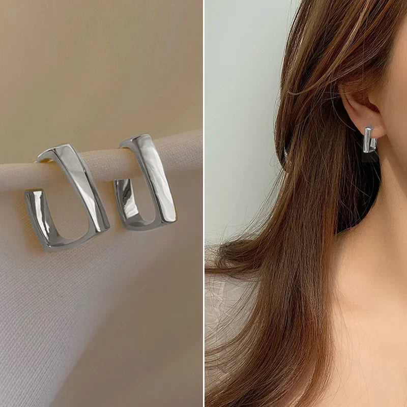 Metal Dangle Earrings