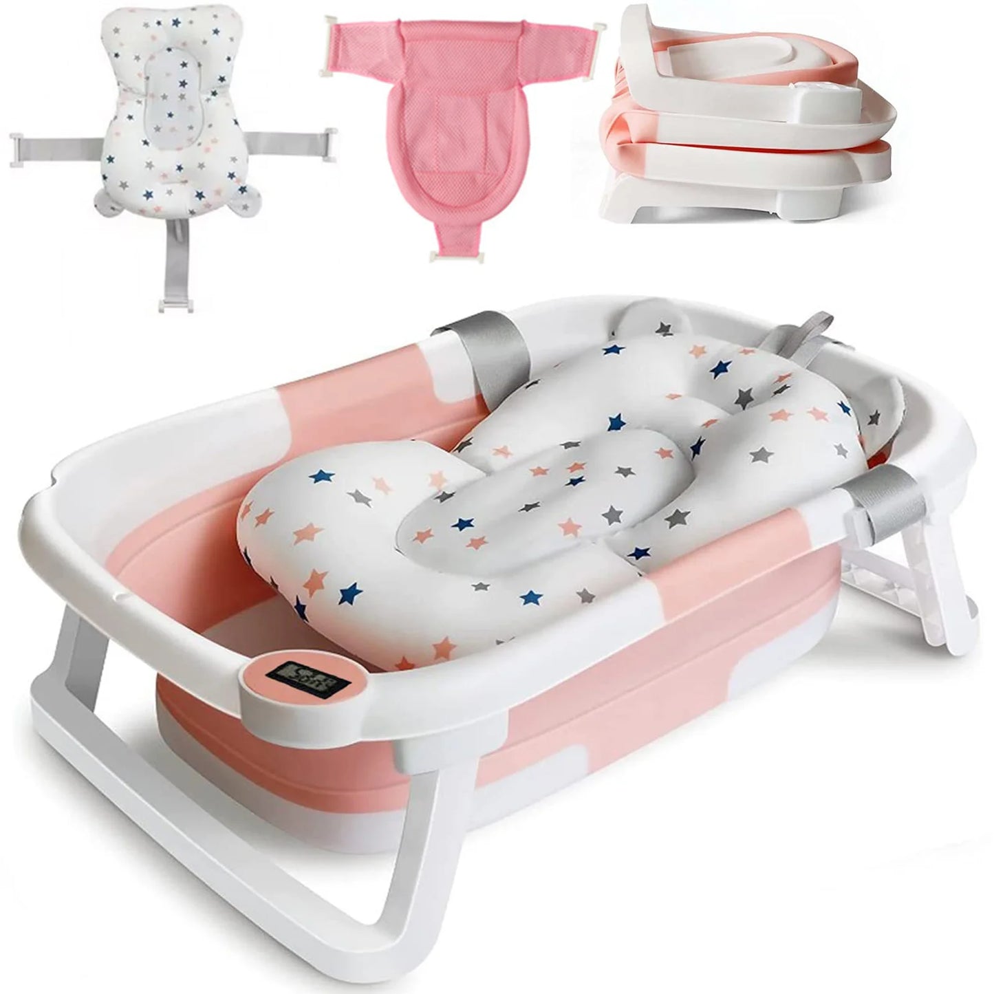 Baby Bath Tub with Bath Cushion