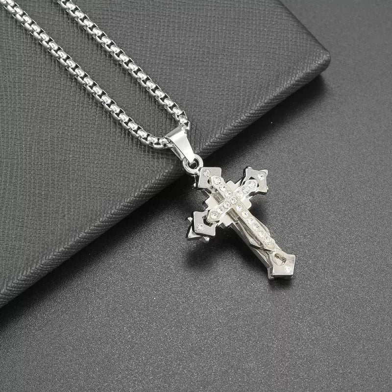 High Quality Cross Titanium  Necklace