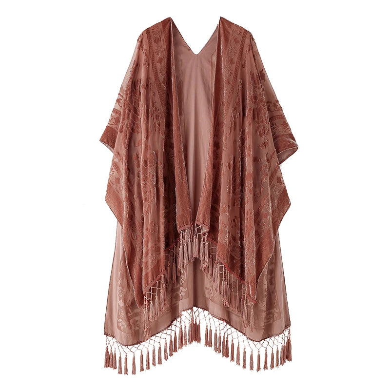 Fashion  long  beach cover-up