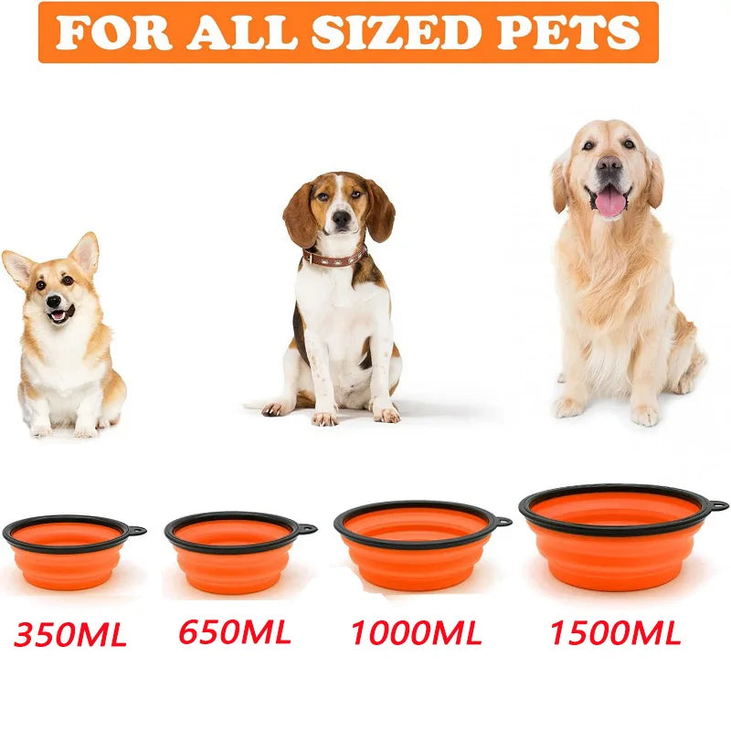 Portable   Dog Feeder Bowl
