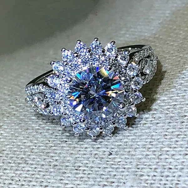 Silver Color Engagement Rings