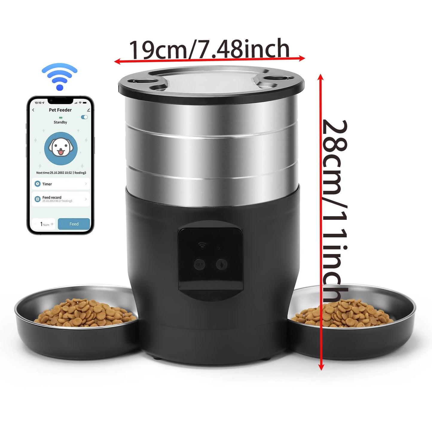 4.5L Button WiFi   Cat Feeder