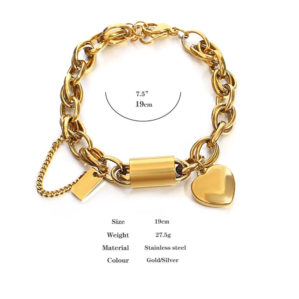 Thick Chain Stainless Steel Bracelets