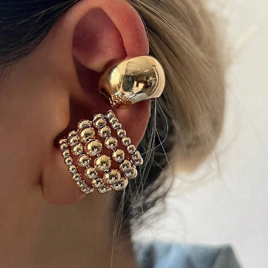 Wide Clip-On Earrings Set