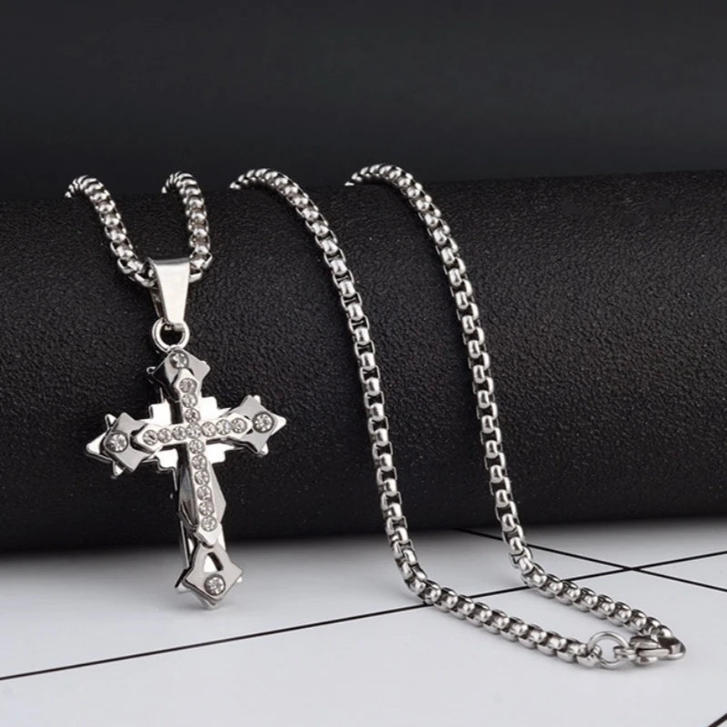 High Quality Cross Titanium  Necklace
