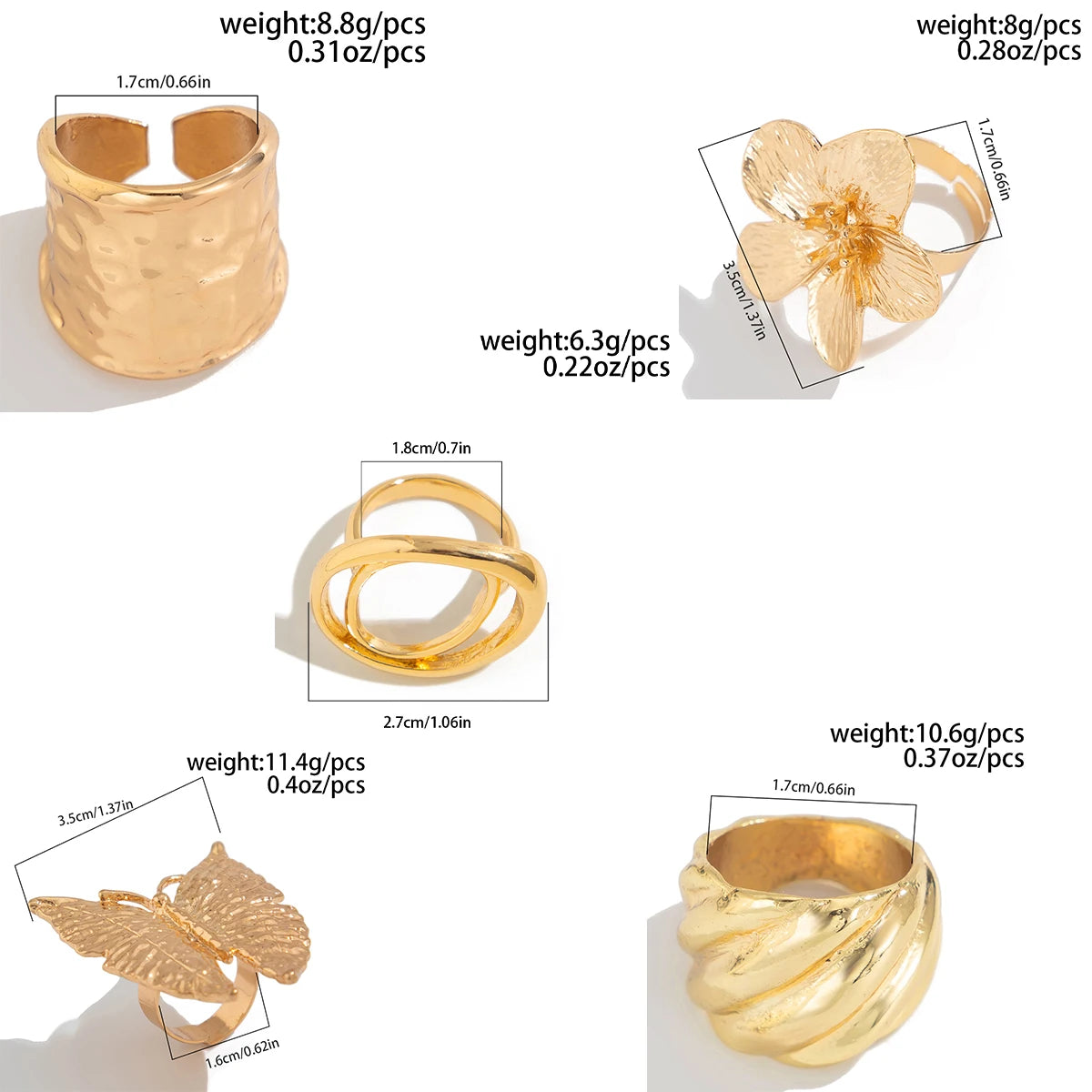 Butterfly Flowers Ring