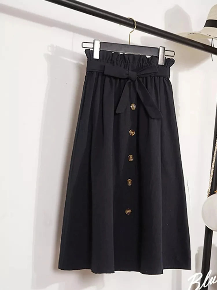 Elegant  High Waist Skirt