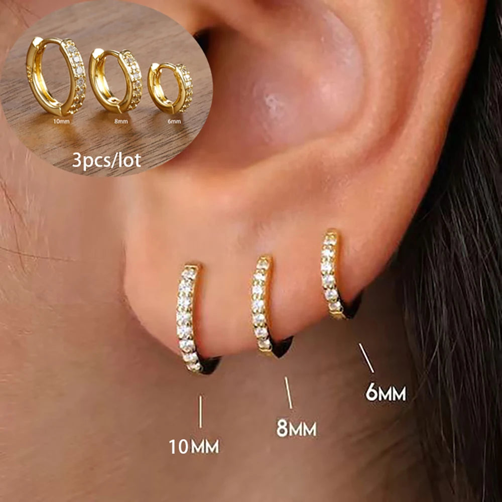Round Star Drop Earrings