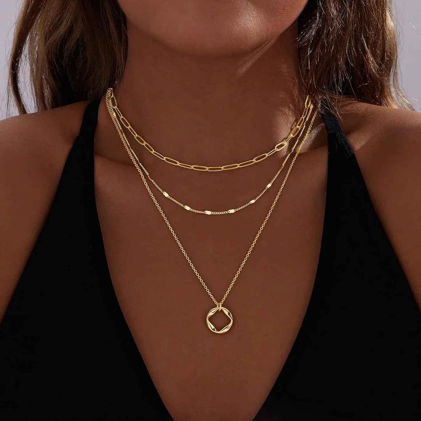 Layered Gold Necklaces