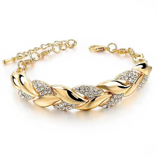 Hip Hop Leaf Bracelet