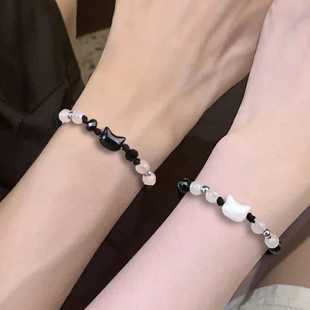 Moonstone Obsidian Bracelets