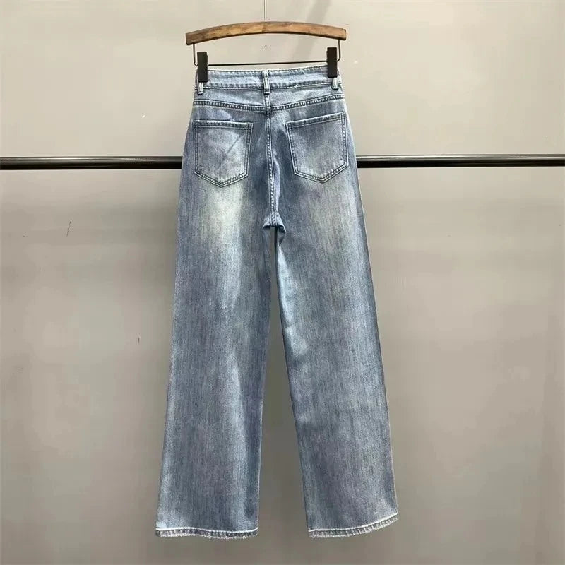 High Waist Loose   Jeans