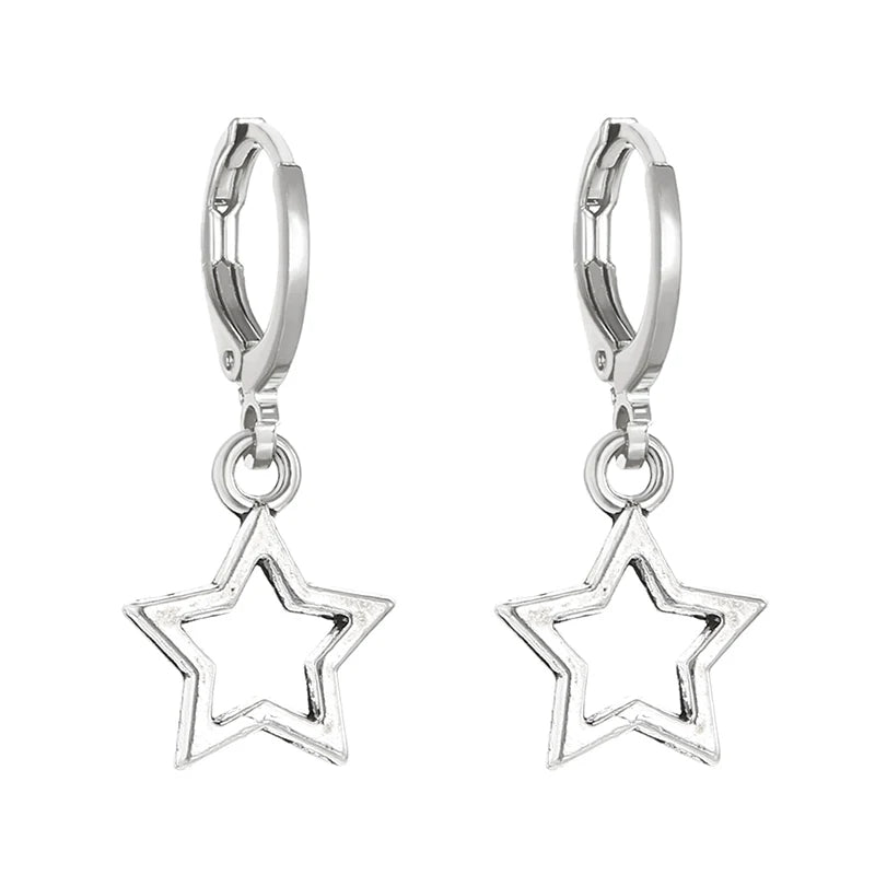 Creative Star Hoop Earrings