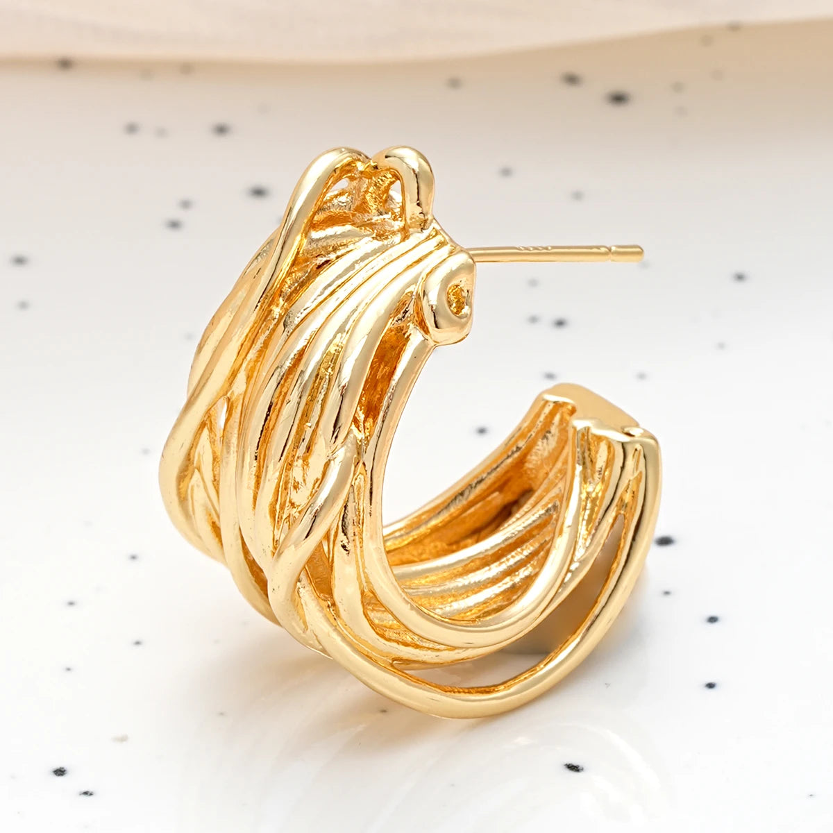 Wide Clip-On Earrings Set