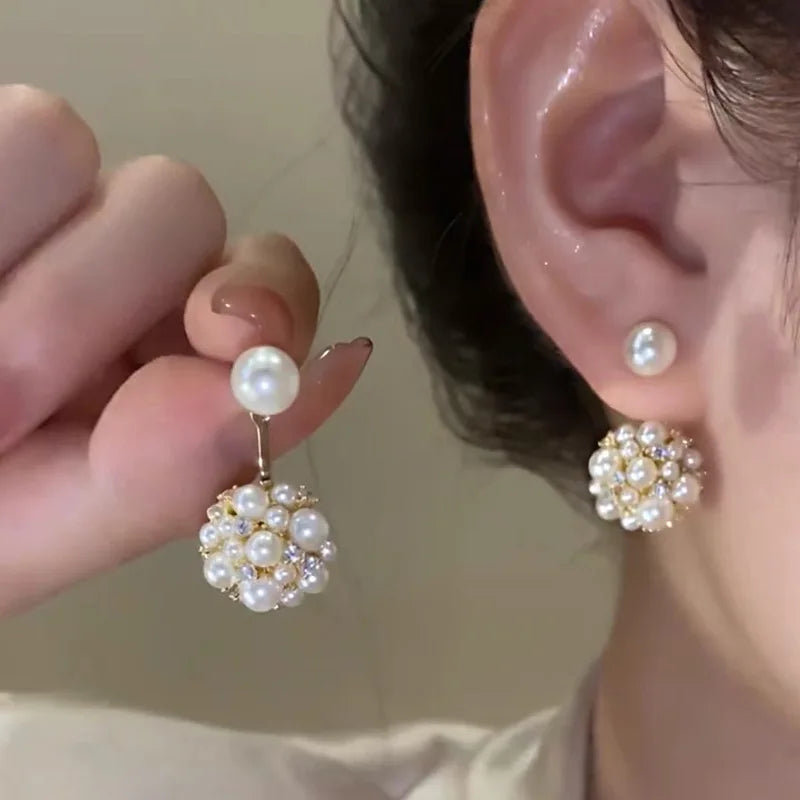 Simple Temperament Pearl Earrings