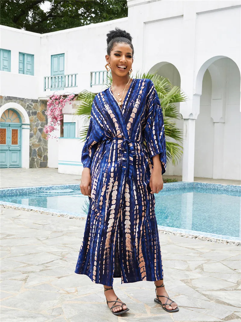 Long   Swimsuit Cover up