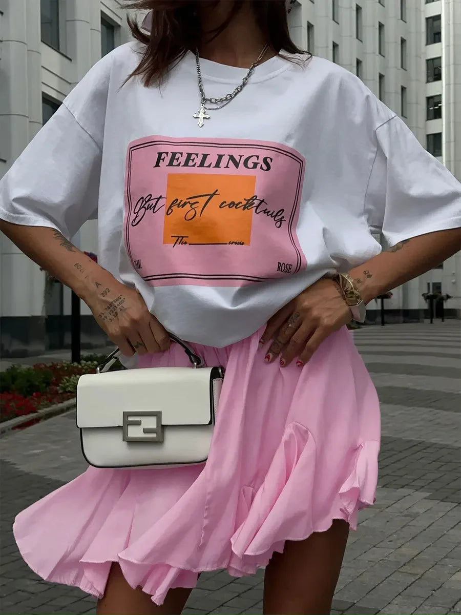 Wolfeel  White Mini Skirt