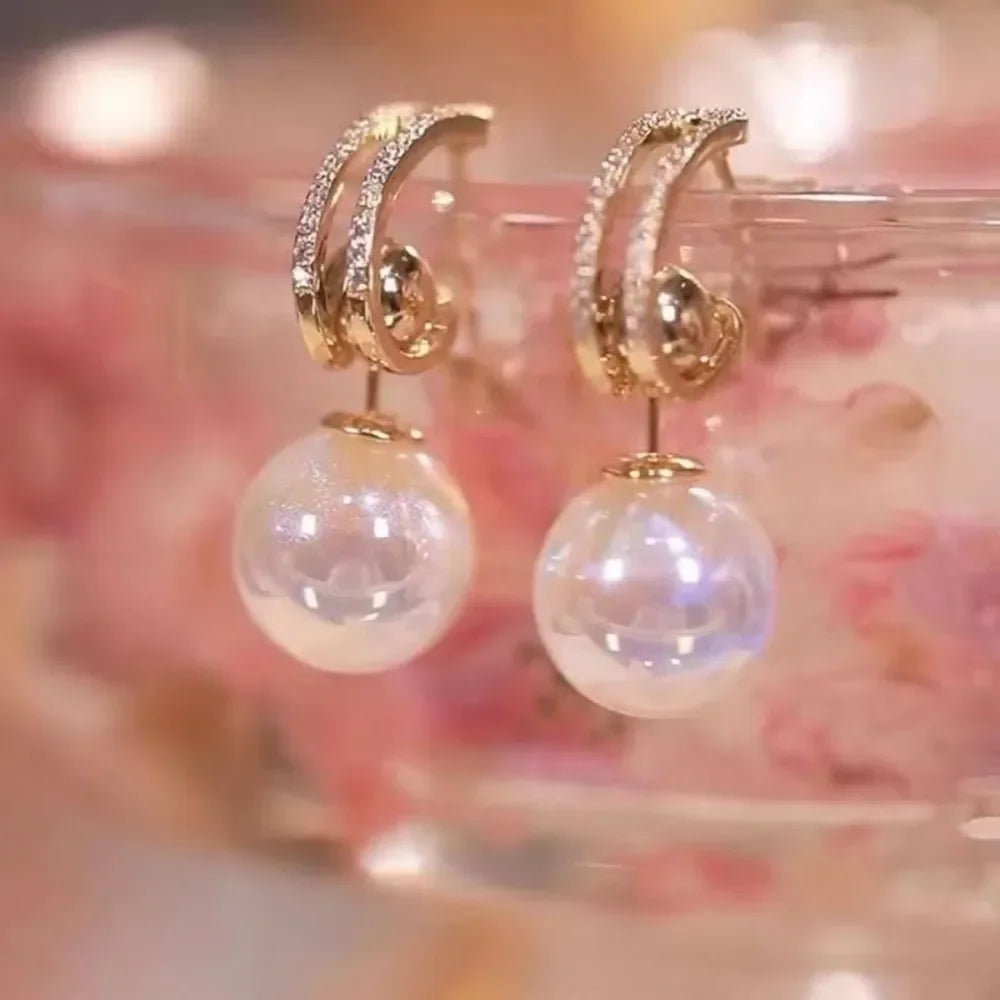 Pearl Long Earrings
