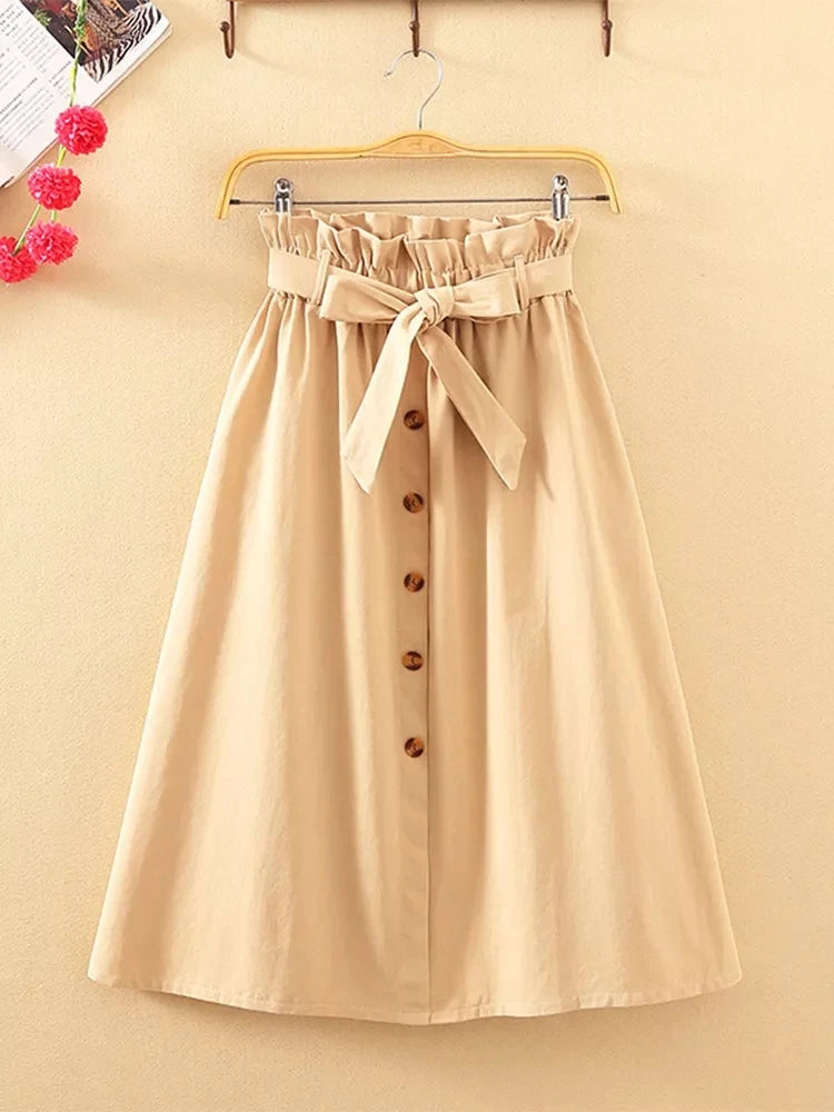 Elegant  High Waist Skirt
