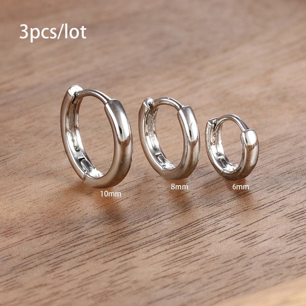 Round Star Drop Earrings