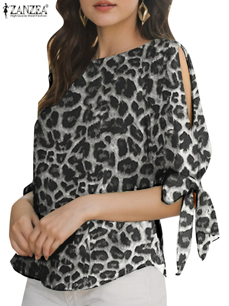 Leopard Printed Blouse