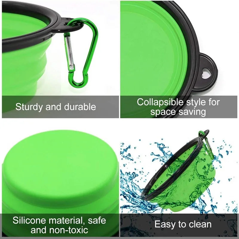 Portable   Dog Feeder Bowl