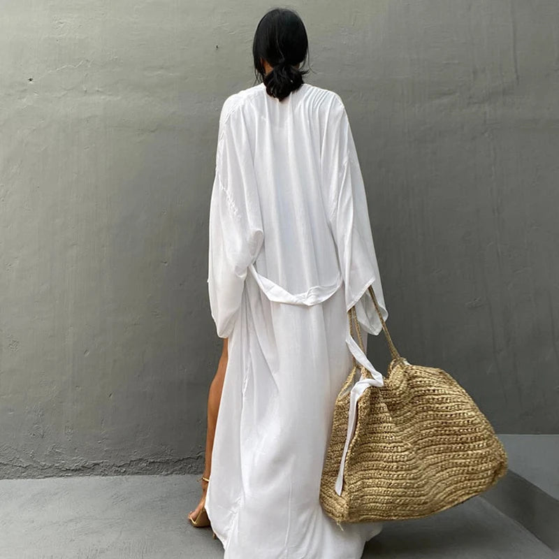 Solid Beach Cover Up