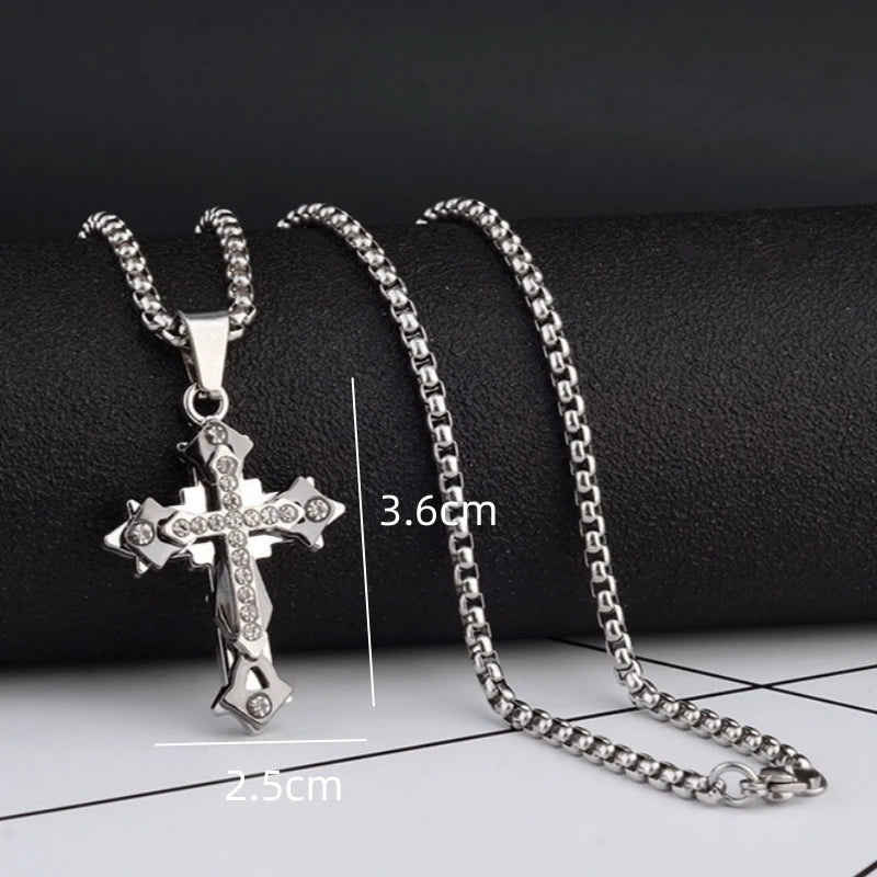 High Quality Cross Titanium  Necklace