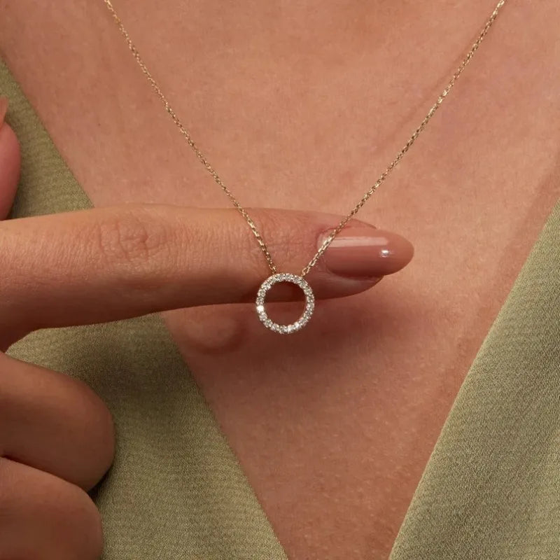 Small Circle Stud Earrings
