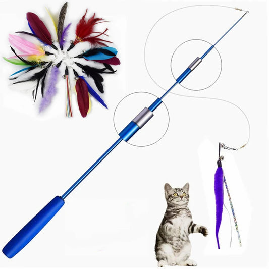 Cat  Interactive Stick Teaser Toys