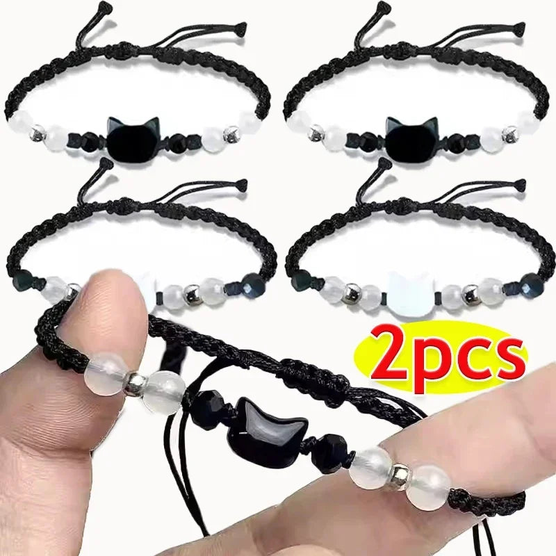 Moonstone Obsidian Bracelets