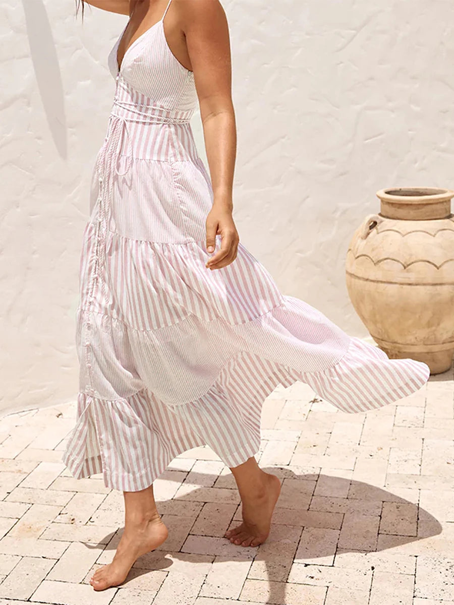 Elegant  Off-Shoulder Maxi Dress