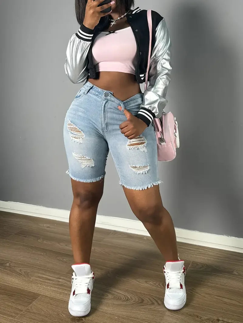 Ripped Stretch Short