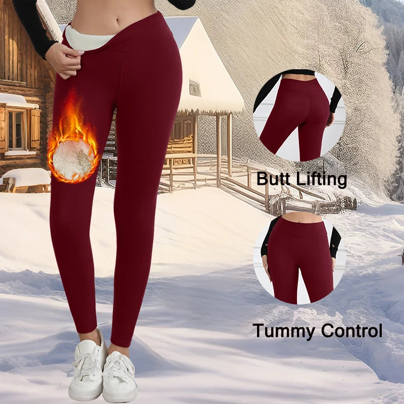 Elastic Slim Solid Color Leggings
