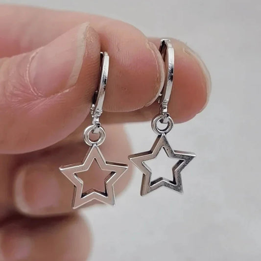Creative Star Hoop Earrings