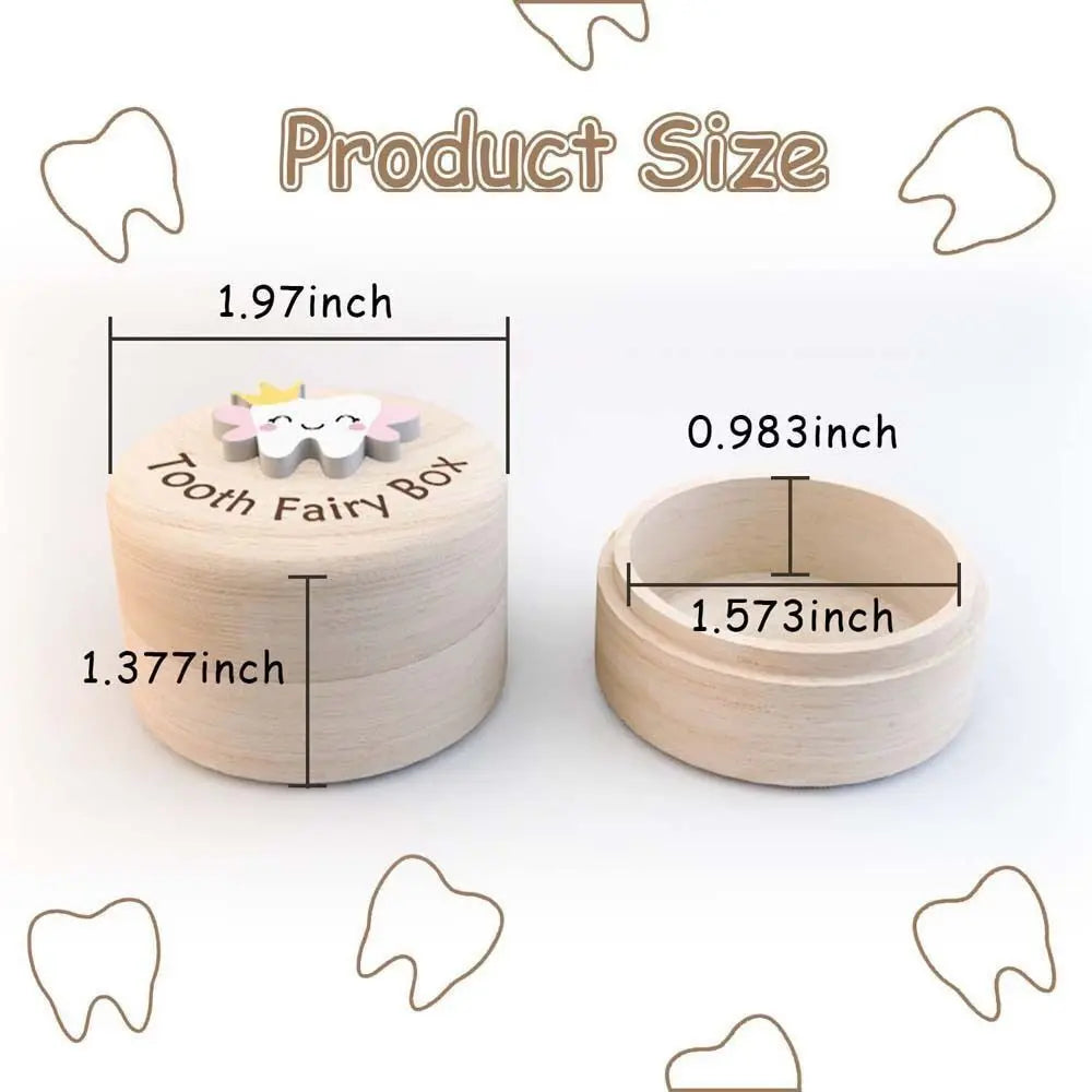 Wooden Milk Teeth Organizer