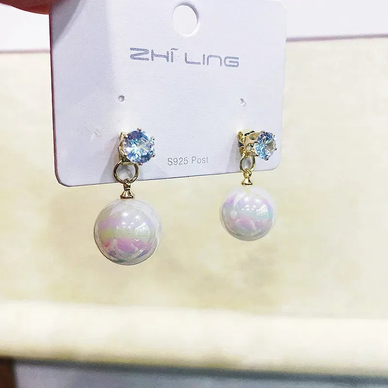 Pearl Long Earrings
