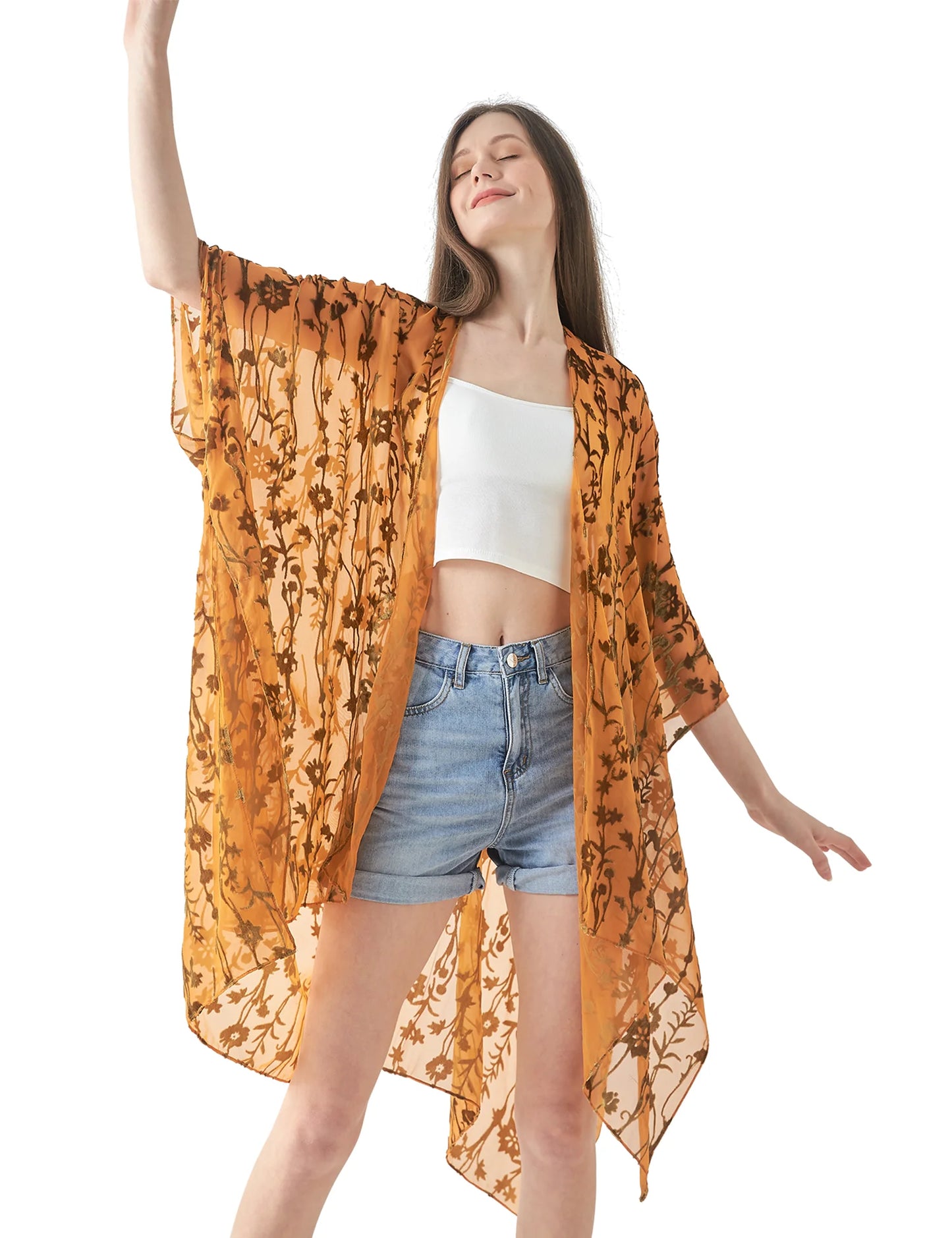 Fashion  long  beach cover-up