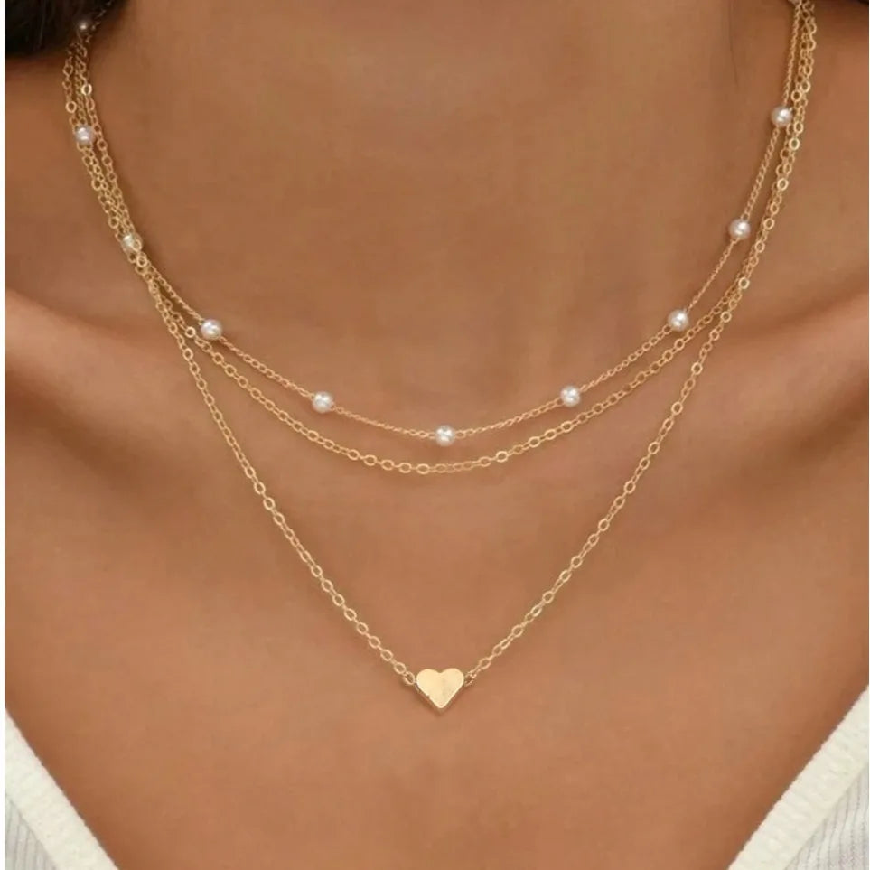 Women's Pearl Necklace Set